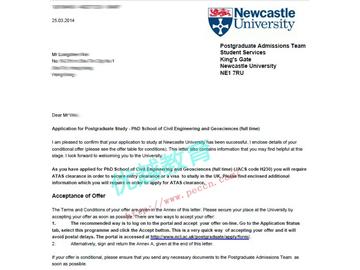 恭喜夏同學(xué)成功申請(qǐng)到紐卡斯?fàn)柎髮W(xué)土木工程與地理科學(xué)（博士）專業(yè)-優(yōu)越教育