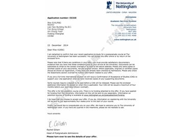 恭喜彭同學獲得倫敦政治經濟學院法律碩士通知書