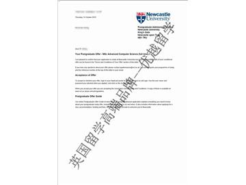 恭喜顧同學獲得紐卡斯爾大學高等計算機科學專業(yè)碩士通知書