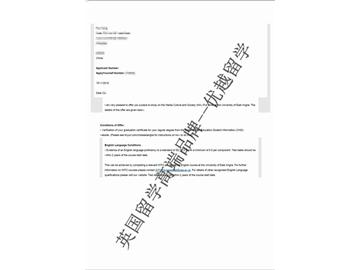  恭喜吳同學獲得東英格利亞大學傳媒文化與社會專業(yè)碩士通知書