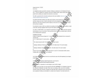2018offer：恭喜劉同學(xué)獲得愛丁堡大學(xué)法學(xué)專業(yè)碩士通知書