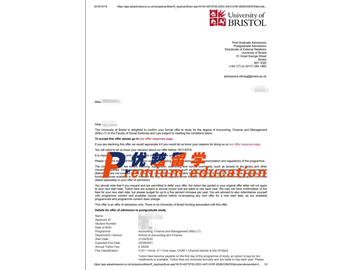 2020offer：恭喜王同學(xué)獲得布里斯托大學(xué)(世界排名：49)會(huì)計(jì)、金融與管理專(zhuān)業(yè)碩士通知書(shū)