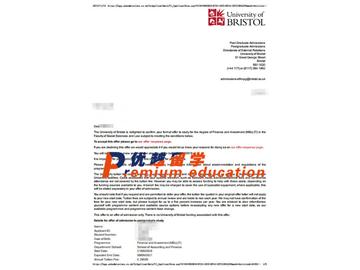 2020offer：恭喜王同學(xué)獲得布里斯托大學(xué)(世界排名：49)金融與投資專(zhuān)業(yè)碩士通知書(shū)
