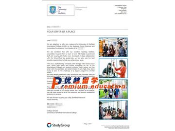 2020offer：恭喜鄭同學(xué)獲得謝菲爾德大學(xué)(世界排名：78)商科、社會(huì)科學(xué)和人文碩士預(yù)科通知書(shū)
